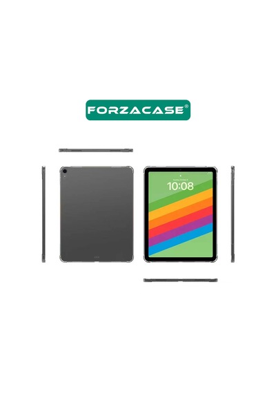 Forzacase Apple Uyumlu iPad  Air 2024 13 İnch İle Anti Shock Silikon Kılıf Şeffaf - Fc014 Şeffaf