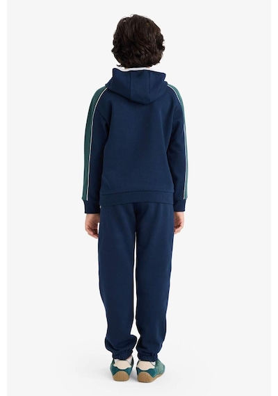 Defacto Erkek Çocuk 2li Takım Kapüşonlu Baskılı Sweatshirt Eşofman Altı G5354a825wnnv256 Lacivert-nv256