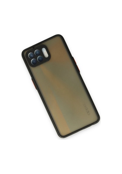 Muratech Newface Oppo Reno 4 Lite Kılıf Montreal Silikon Kapak - Siyah