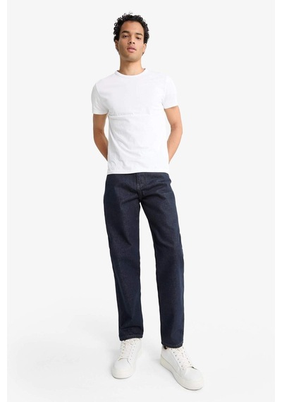 Defacto Relax Tapered Fit Dar Paça Jean Pantolon G1195ax25aunm34 Mavi