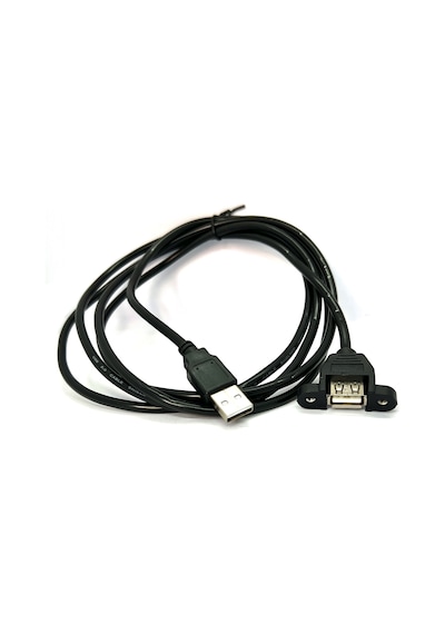 Panel Tipi Dişi Erkek Usb Vidalı 2 Metre Usb Extension Usb Panel