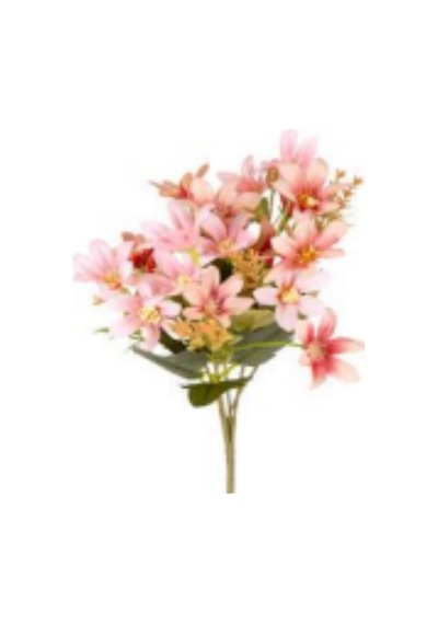 Yapay Çiçek Şakayık Demet 9 Dal Somon-pembe 42 Cm. Çok Renkli