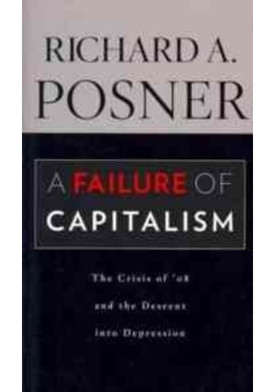 A Failure of Capitalism, The Crisis of 08 and the Descent Into Depression 9780674060395