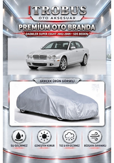 Daimler Super Eight 2002-2009 Uyumlu Premium Araba Brandası Oto Branda Sd5 Beden