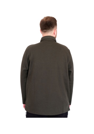 Mode Xl Büyük Beden Tshirt Polo U.kol Cepli 22446 Haki Haki