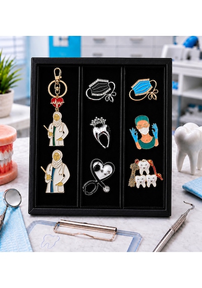 Diş Hekimi Temalı Premium Hediye Seti 5 Renkli