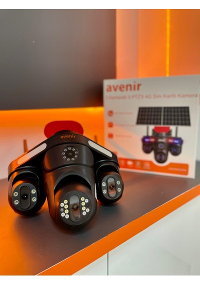 S439 3 Lens 3 Ptz 4g Solar Güvenlik Kamerası