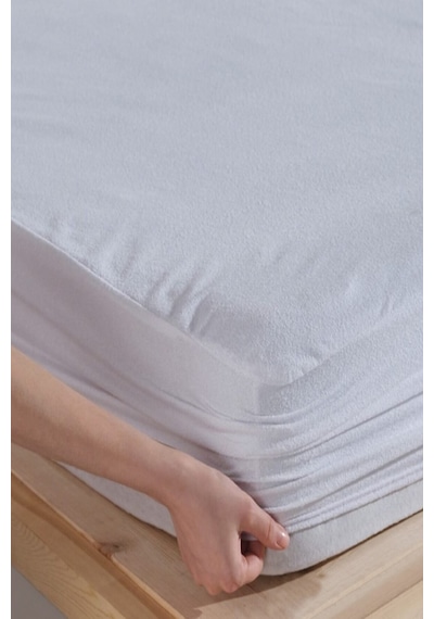 Divanev 70x110 Cm Fitted Alez Pamuk Sıvı Geçirmez Bebe Fitted Alez Beyaz