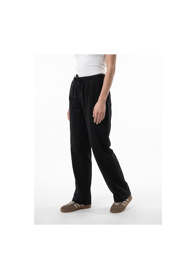 Straight Fit Kadın Pantolon Siyah