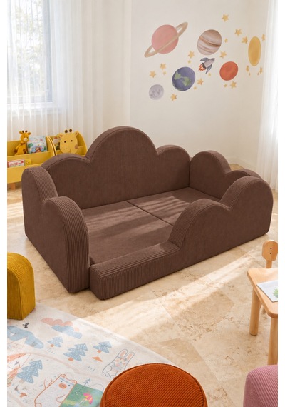 Funbed Junior Bulut Tasarımlı Çocuk Yatağı, Karyola Ve Oyun Matı Seti Kahverengi - 938609351 Funbed Junior Bulut Tasarımlı Çocuk Yatağı, Karyola Ve Oyun Matı Seti Kahverengi - 938609351