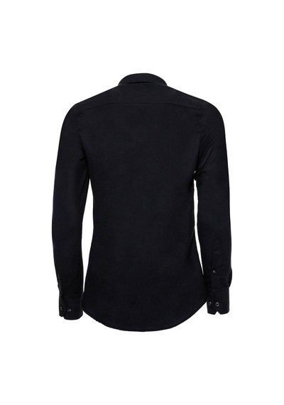Wessi Desensiz Slim Fit Siyah Erkek Oduncu Gömlek Siyah