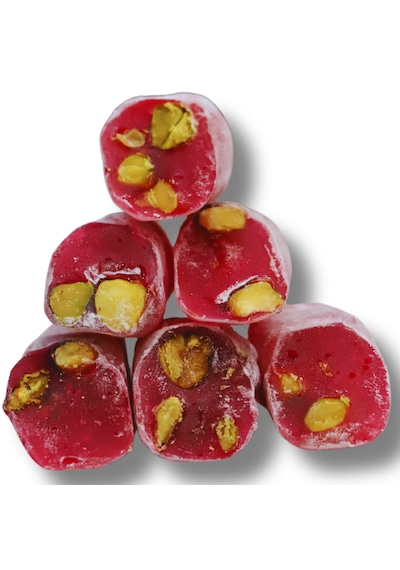 Fitil Lokum Narlı Antep Fıstıklı 500 Gr.jelatinsiz -gulutensiz-vegan-helal
