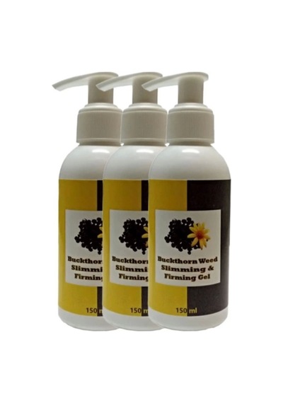 Süper Buck Thorn Weed Slimming & Firming Gel 3lü Adet Acı Çehre Tohumu Jeli Istenmeyen Yağlara