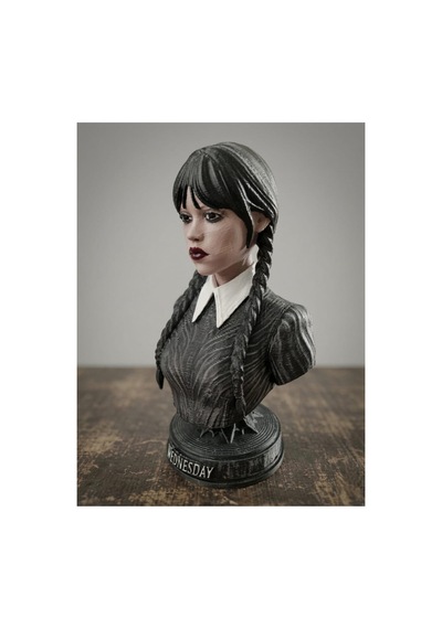 Eselya3d Wednesday Figür - Wednesday ,el Biblo - Fanart 15cm