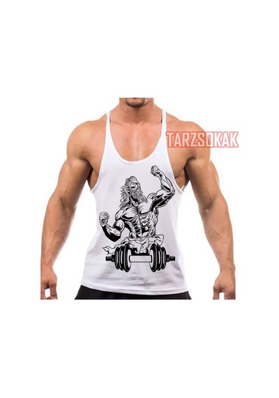 Tarzsokak Gym Tank Top Fitness Sporcu Atleti Gym149 Beyaz