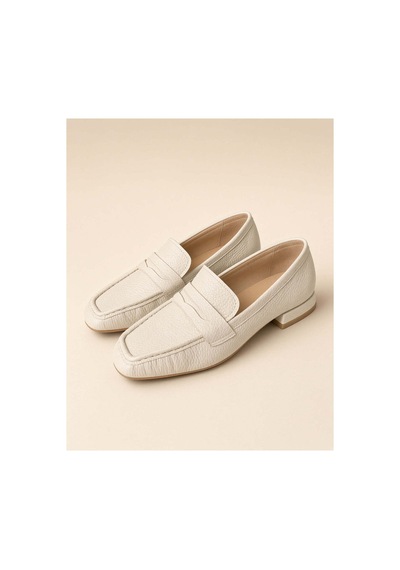 37brandshoes Bej Hakiki Deri Mokasen Bej Bej