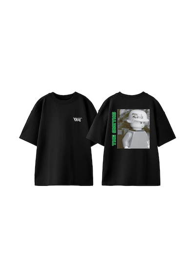 Thewert The Smiths 6 Tasarım Sırt Baskılı Pamuk Siyah Oversize T-shirt