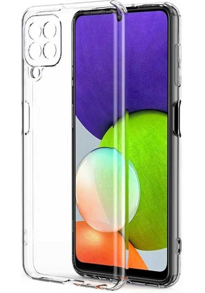 Kvy Samsung Galaxy Uyumlu M22 Kamera Korumalı Süper Silikon Kılıf