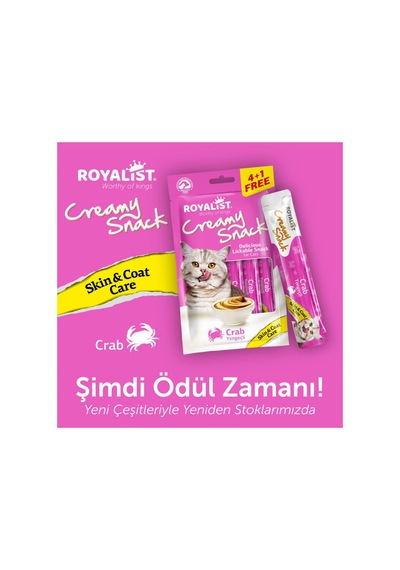 Creamy Snack Yengeçli Skin Coat Cear Cilt Ve Tüy Bakımı