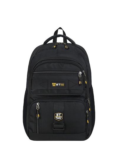 Seventeen Unisex Suya Dayanıklı Çok Gözlü Laptop Ve Seyahat Sırt Çantası 4903 Siyah-sarı