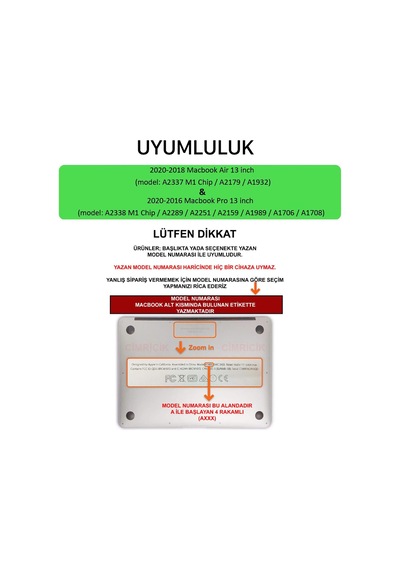 Apple Uyumlu MacBook Pro 2020 13" M1 A2338 Ekran Koruyucu 2 Adet