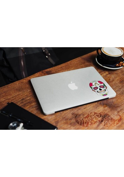 Bay Etiket Skl6 Sugar Skull Kurukafa Sticker