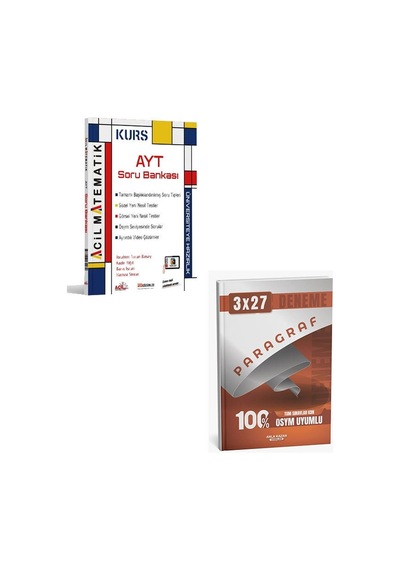 2027 Acil 2027 Ayt Matematik Kurs Soru Bankası+anla Kazan Paragraf Deneme