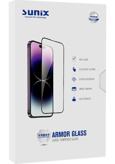 Sunix Samsung S25 Ultra İle Uyumlu Darbeye Dayanıklı Armor Ekran Koruyucu Cam