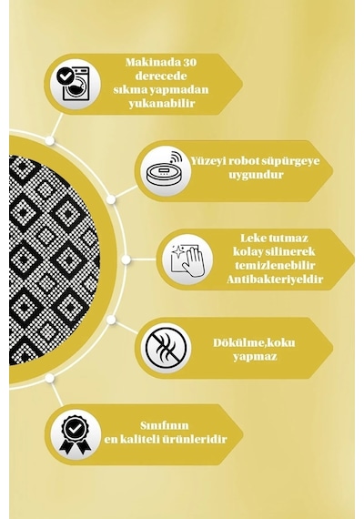 Premium Antrasit Kaymaz Tabanlı Kesme Yolluk Koridor Mutfak Salon Halısı Yüksek Kalite