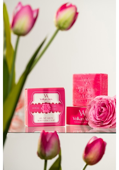 Volkan Ates Natural & Beauty Gül Katı Doğal Sabun 125 G