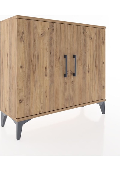 Arges Şifonyer Tek Raflı 2 Kapaklı 88x30x80 Çam-çam Çam