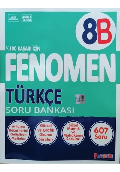 Fenomen Okul Yayınları Fenomen 8.sınıf Lgs Yeni Baskı Türkçe - B Soru Bankası