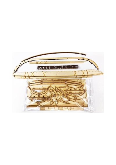 Türk Model 1/15 6010300 Oselvar Færing Norveç Sandalı, 41 Cm. Ahşap Model Kiti-55233
