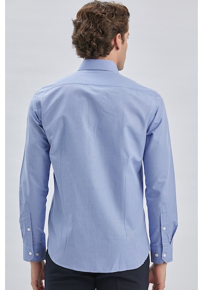 İmza Mavi Uzun Kollu Bez Ayağı Sert Yaka Cepsiz Klasik Slim Fit Dar Kesim Gömlek 1004240230-mavi Mavi İmza Mavi Uzun Kollu Bez Ayağı Sert Yaka Cepsiz Klasik Slim Fit Dar Kesim Gömlek 1004240230-mavi Mavi