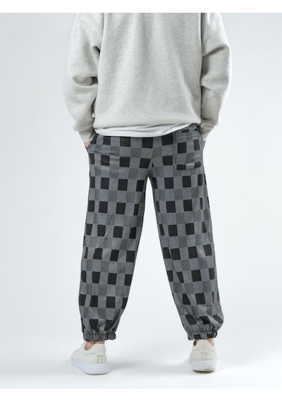Cocopelli Dama Desenli Erkek Baggy Pantolon Coc2744 Desenli