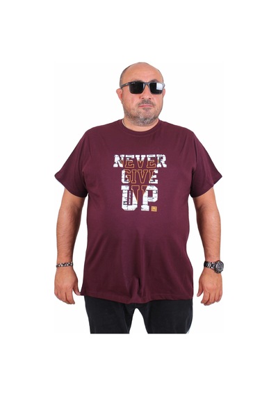 Moc Grande Mocgrande Erkek Büyük Beden Sıfır Yaka Tişört Never Give Up 25182 Murdum Murdum Moc Grande Mocgrande Erkek Büyük Beden Sıfır Yaka Tişört Never Give Up 25182 Murdum Murdum