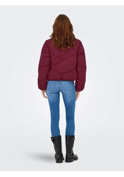 Only 15308639 Onlmaggı Cabernet Puffer Kadın Kıslık Mont Bordo