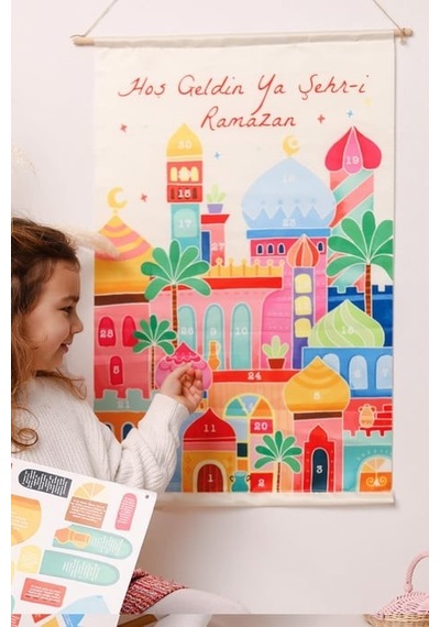 Ramazan Ayı Sticker Oyun Ve Etkinlik Seti, 4 Lü Set Çocuklar İçin Ramazan Süsleme Ve Etkinlik Seti5 Dijital Baskı