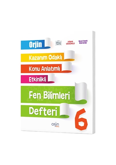 Orjin Okul 2024 6. Sınıf Fen Bilimleri Kazanım Odaklı Defteri