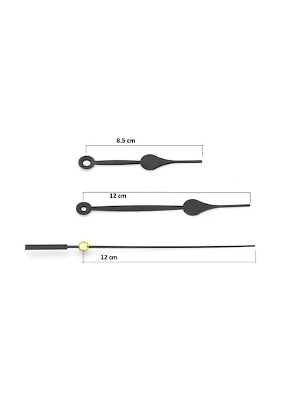 Exizticaret Quartz Akar Sessiz Duvar Saati Mekanizması 18 Mm Ve Seti Akrep - Yelkovan - Saniye Standart