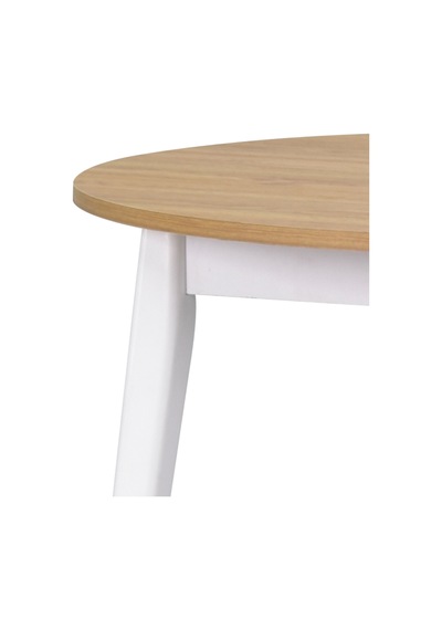 Vilinze Avanos Yuvarlak Sabit Mdf Mutfak Masası - Q90 Cm Beyaz