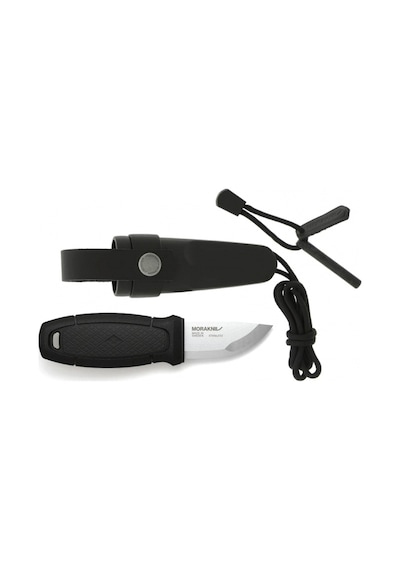 Morakniv Eldris Siyah -Mora Kamp Bıçak- Ateş Başlatıcı Bulunan Kit il Siyah