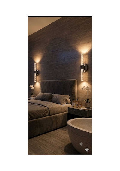 Bubbleflux Medium 40 Cm Modern Tasarım Led Aplik - Duvar Lambası - Antrasit Gri - Elektrikli - Günışığı Antrasit Elektrikli