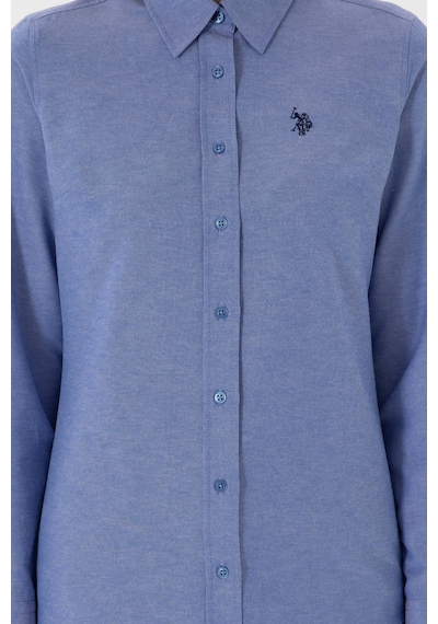 U.s. Polo Assn. Kadın Saks Gömlek Basic 50307726-vr045 Sax Saks Mavisi