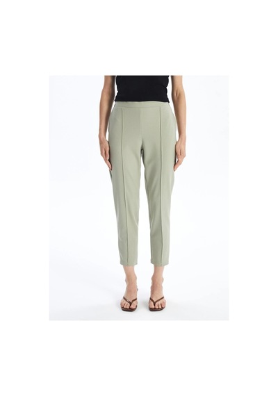 LC Waikiki Beli Lastikli Standart Fit Kadın Pantolon Green