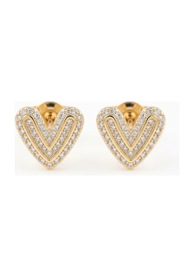 Xuping 14k Gold Rengi Kuyumcu İsçiligi Modern Tasarim Tas Detay Kararmaz Kadin Halka Küpe Gri - 926433105 Gri