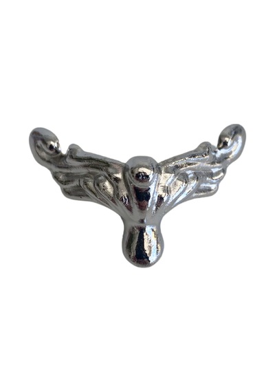 Anka 1.5cm Metal Ayak Çeyiz Ve Hediye Kutusu Mobilya Ayağı 1.5cm Gümüş 4 Adet Gümüş