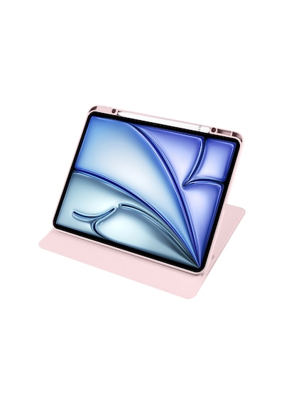 Apple Uyumlu iPad Air 11inç M2 2024 Kılıf Termik Kalem Bölmeli Dönebilen Standlı Kılıf Air 4./5.nesil