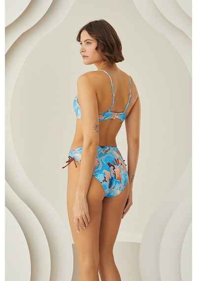 Loya Kadın Renkli Mixed Hafif Destekli Tek Üst Bikini Çok Renkli