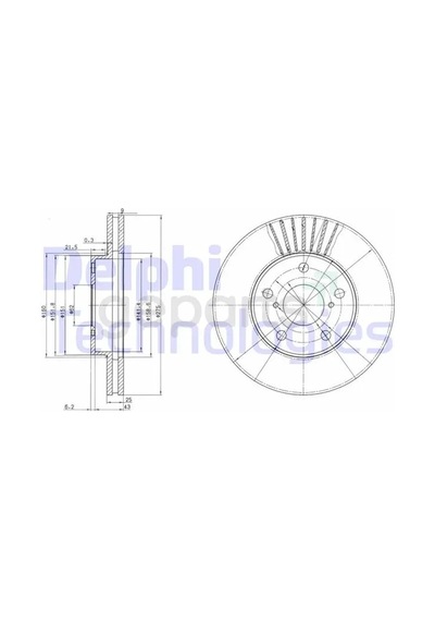 Ön Fren Diski Hava Kanalli Toyota Rav4 2.0l 1az - Fe 1cdftv Aca21 Cla21 2001-2005 275 Çap X 5 Bijon - Takım Disk ıdır